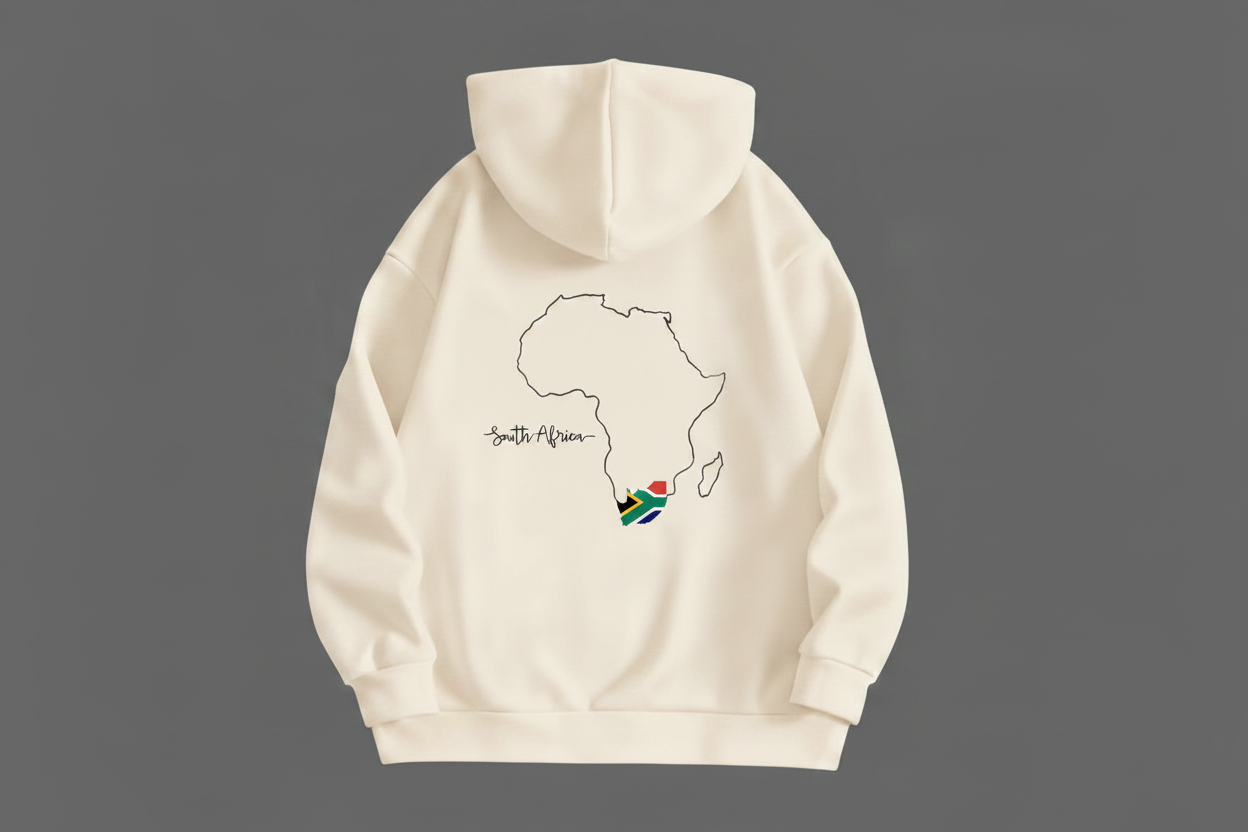 Beige hoodie back