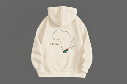 Beige hoodie back