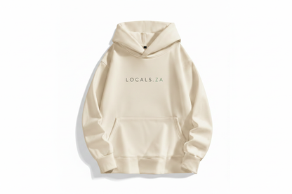 Beige hoodie front