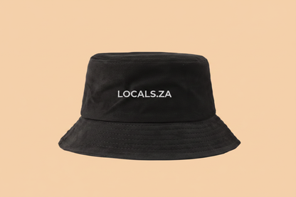 Black Bucket Hat - LOCALS.ZA