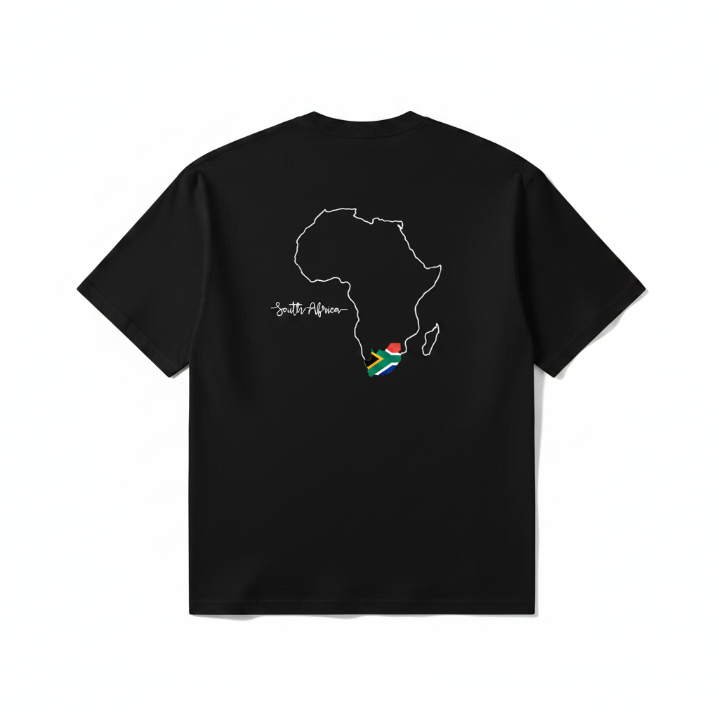 Black shirt - white outline