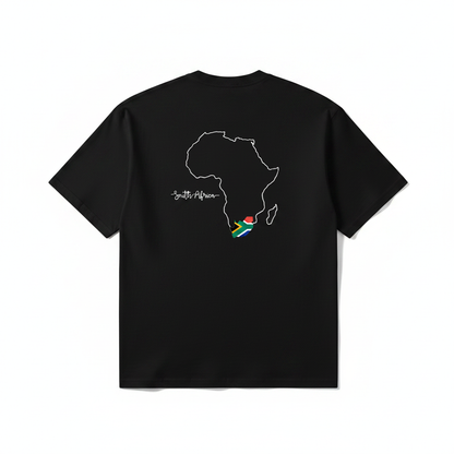 Black shirt - white outline