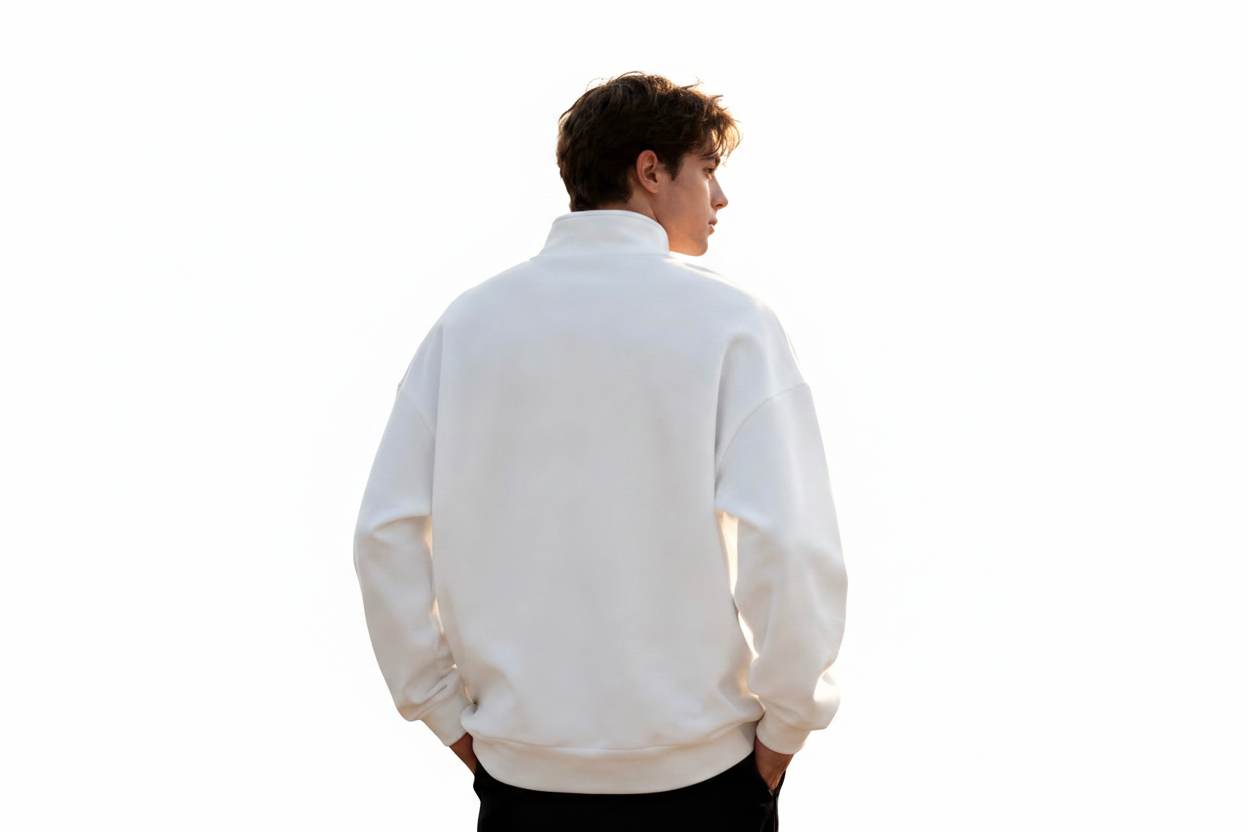 White Background Sweatshirt